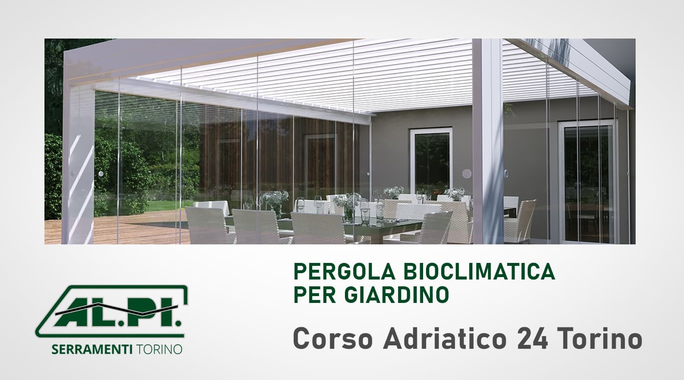 pergola bioclimatica giardino torino