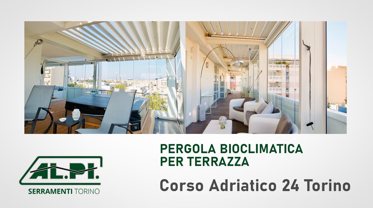 pergole bioclimatiche terrazza torino