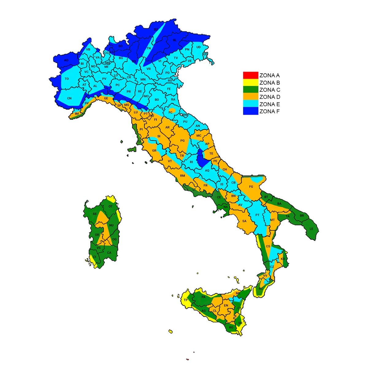 italia zone climatiche