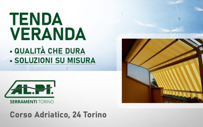 Tenda veranda: le proposte di ALPI Serramenti Torino.