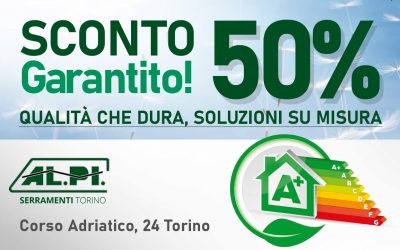 Infissi sconto in fattura 50% da ALPI Serramenti Torino