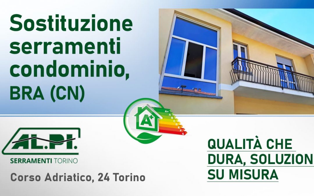 Sostituzione infissi con serramenti in PVC bicolore