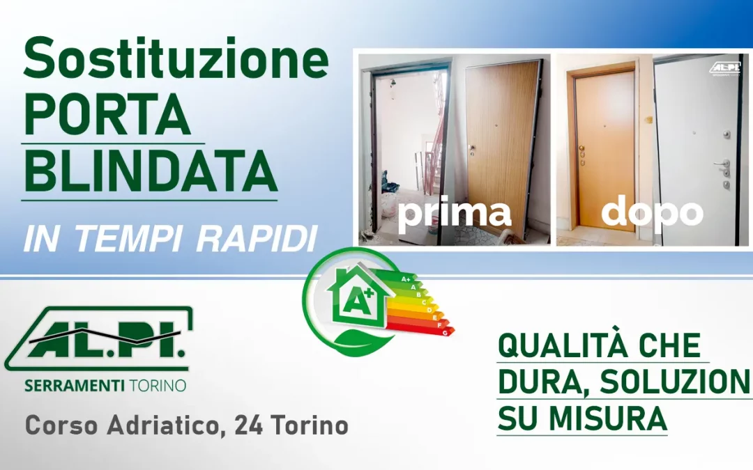 Sostituzione porta blindata in tempi rapidi