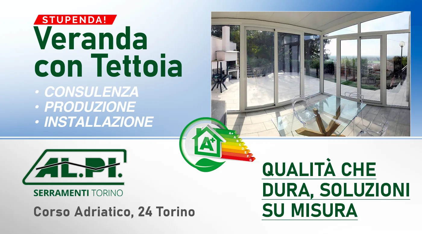 veranda in alluminio con tettoia in isopan grecato