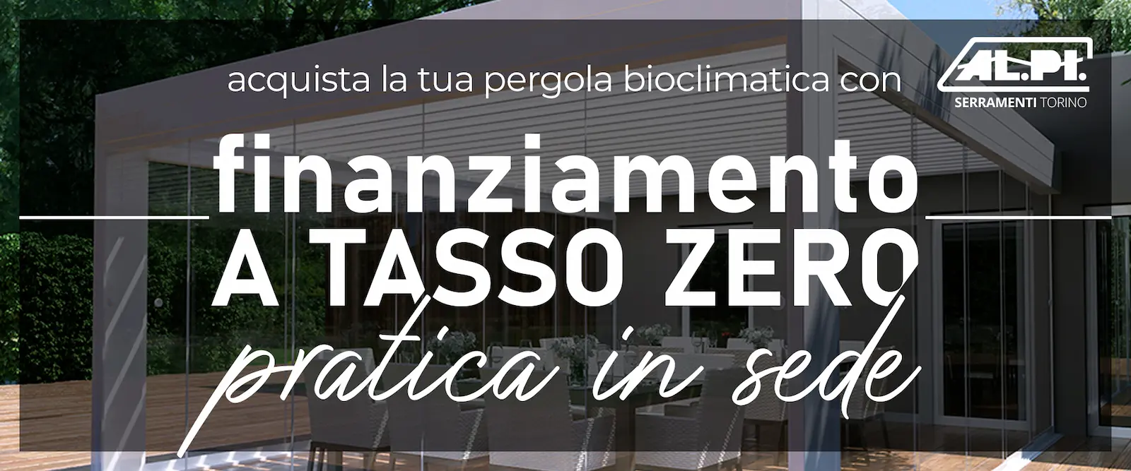 pergole bioclimatiche finanziamento tasso zero