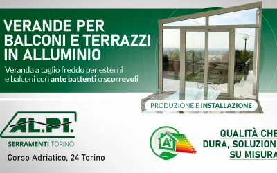 Verande per balconi e terrazzi, produzione e installazione.