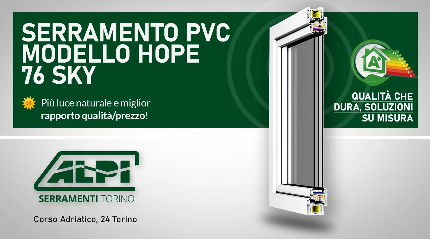 INFISSI PVC FRAMA HOPE 76 SKY