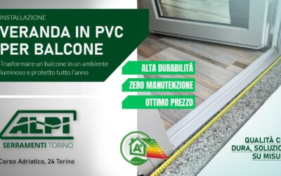 Installazione Veranda in PVC per Balcone a Torino