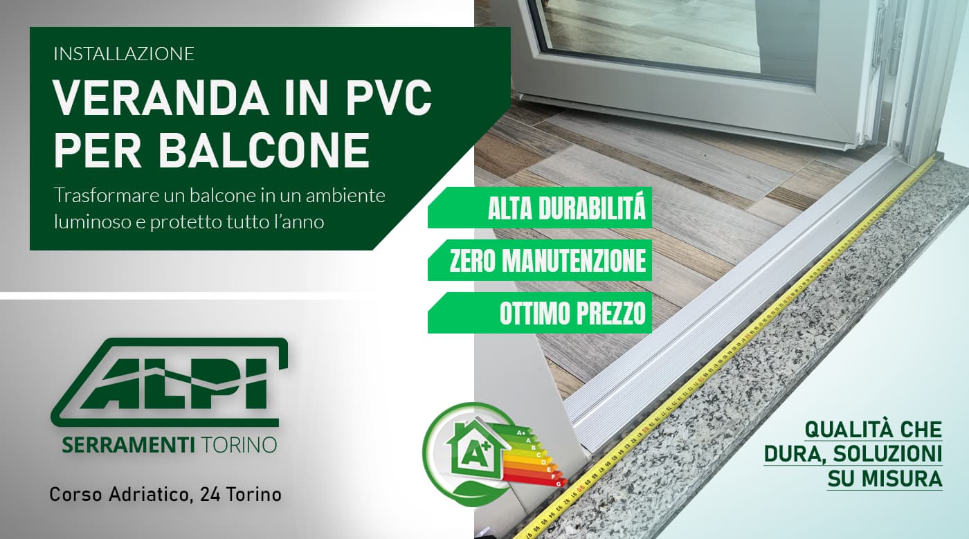 installazione veranda in pvc
