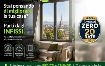 Nuovi Serramenti – 20 Rate a Interessi Zero